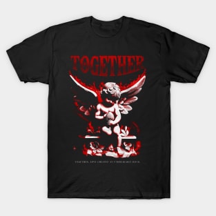 Together Cupid Statue T-Shirt